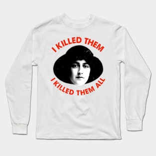 Agatha Christie Killed 'Em All Long Sleeve T-Shirt